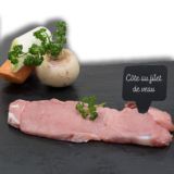 Côte au filet de veau tranchée