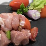 Brochettes paysannes de veau au miel