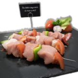 Brochettes paysannes de veau au miel